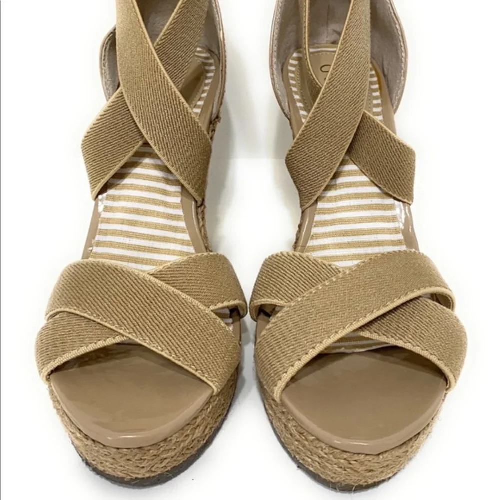 GUESS Penelope Espadrille Platform‎ Wedge Sandals